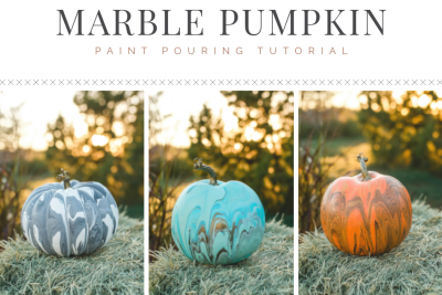 Marble Pumpkin Painting Tutorial